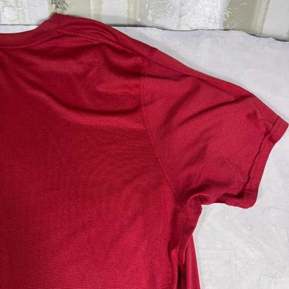 Nike Dri Fit Men's T-Shirt Red Crew Neck Short Sleeve Performance Comfy Size XL - Picture 8 of 16